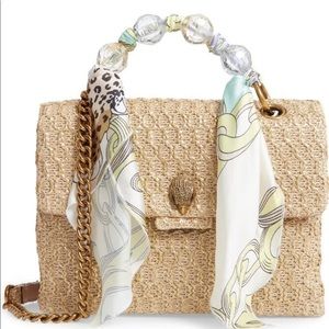 KURT GEIGER LONDON Woven raffia Large